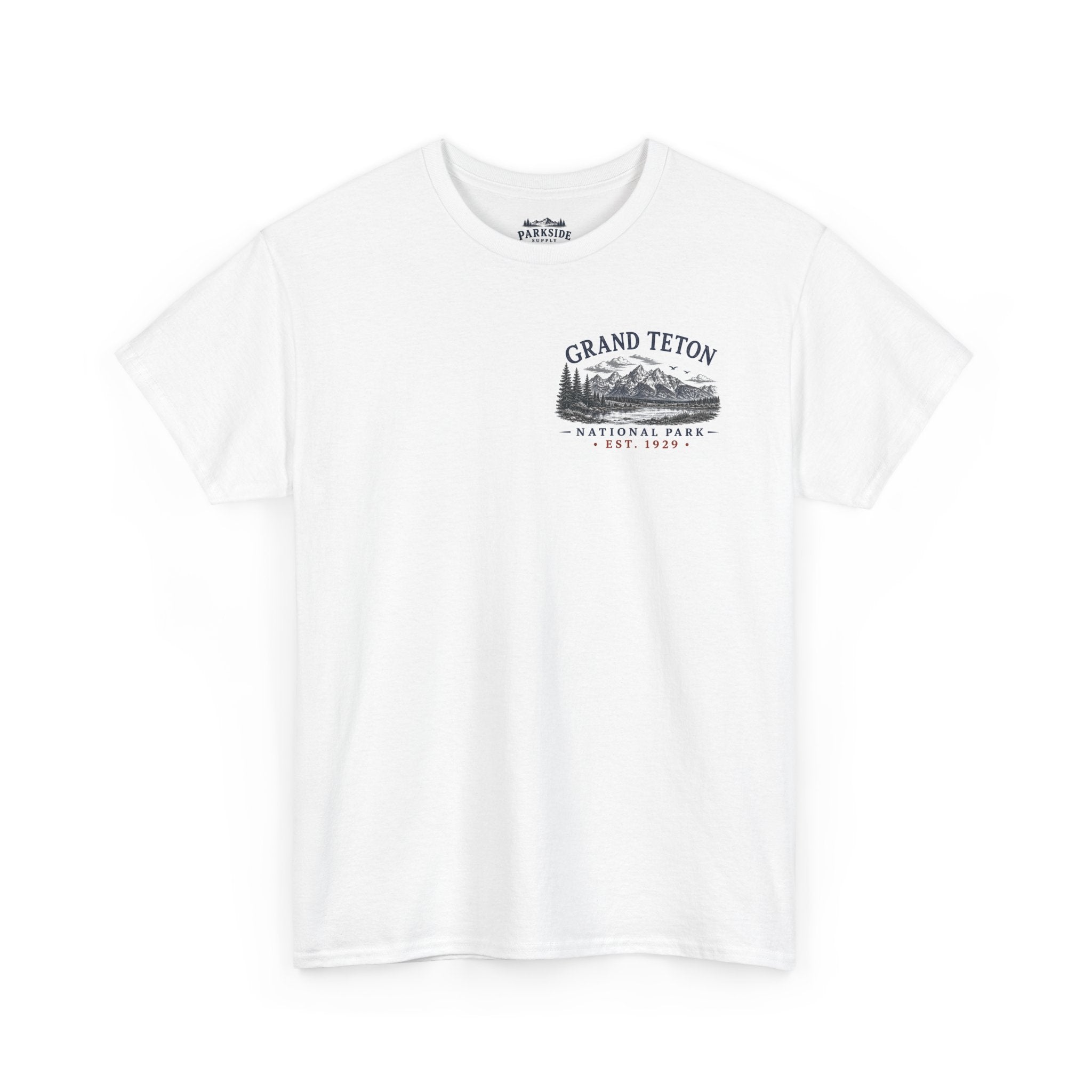Grand Teton National Park Scenic Mountain & Lake Landscape T-Shirt