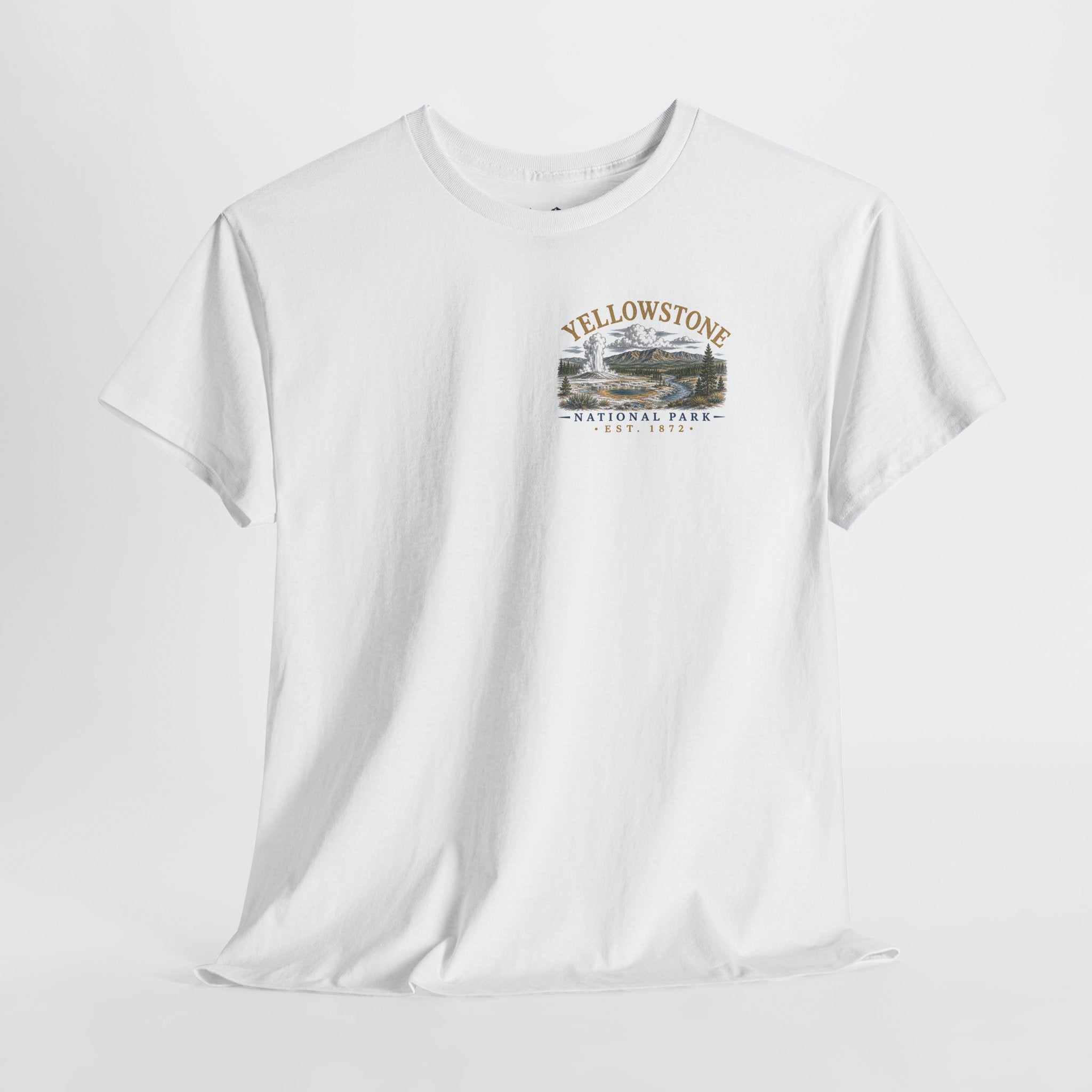 Yellowstone National Park Scenic Geyser Landscape T-Shirt
