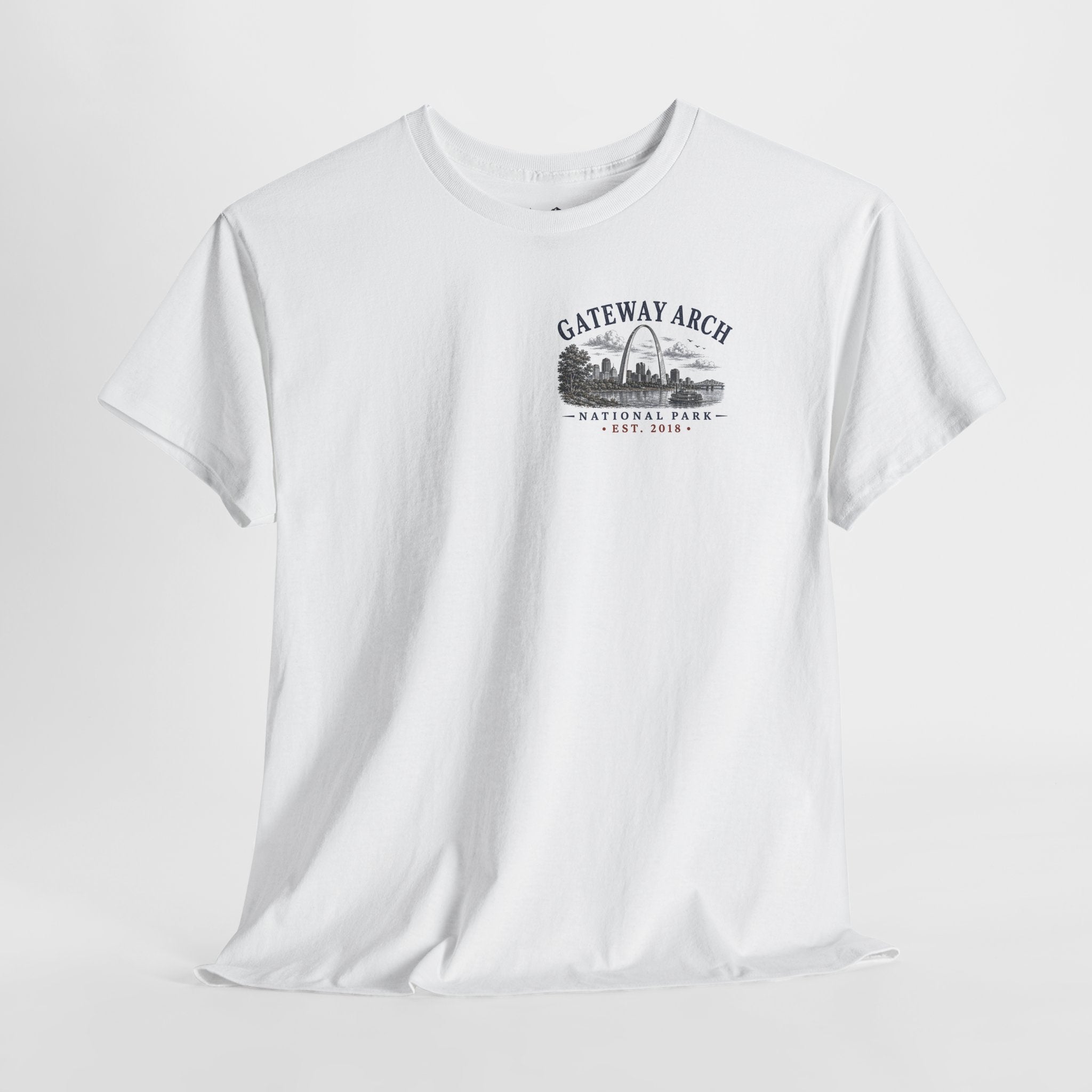 Gateway Arch National Park Scenic Skyline Landscape T-Shirt