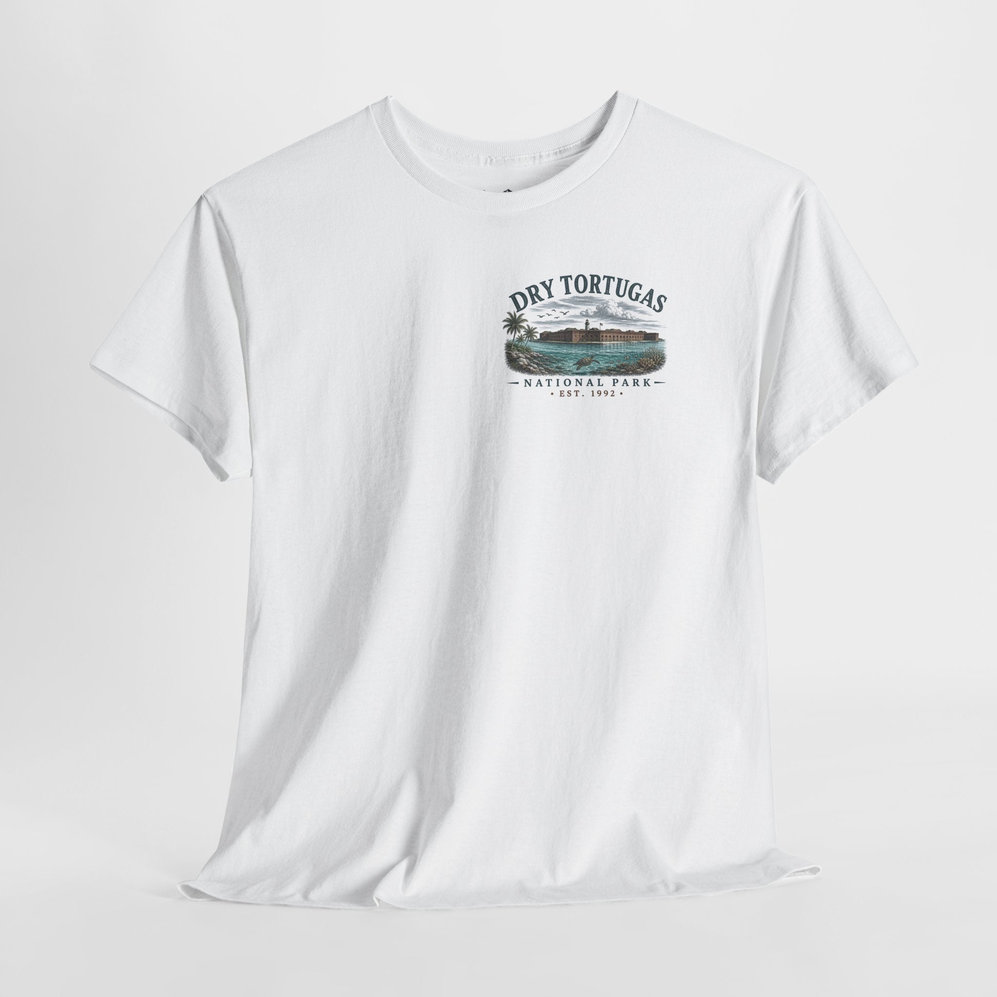 Dry Tortugas National Park Scenic Vintage Beach Landscape T‑Shirt