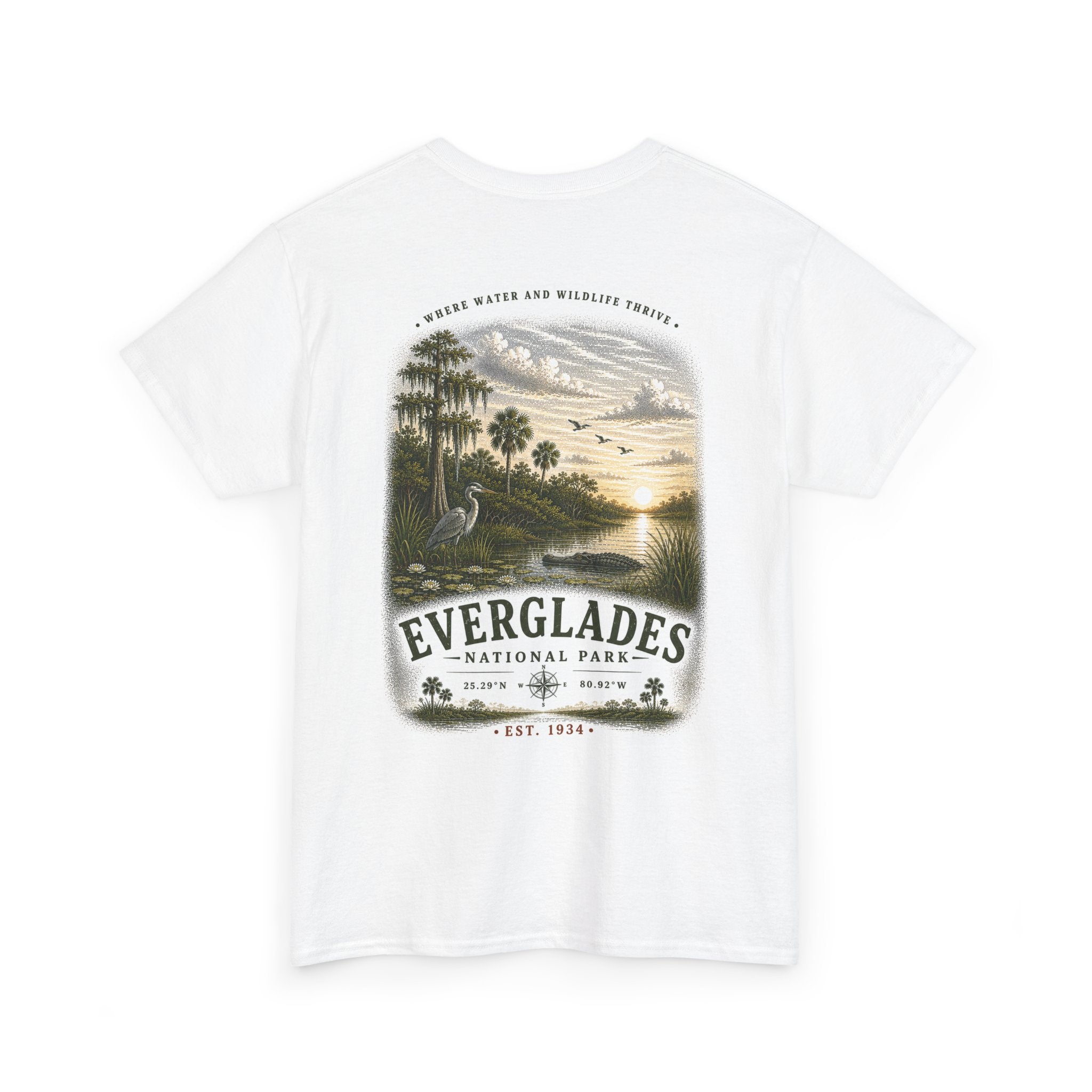 Everglades National Park Scenic Sunset Landscape T-Shirt