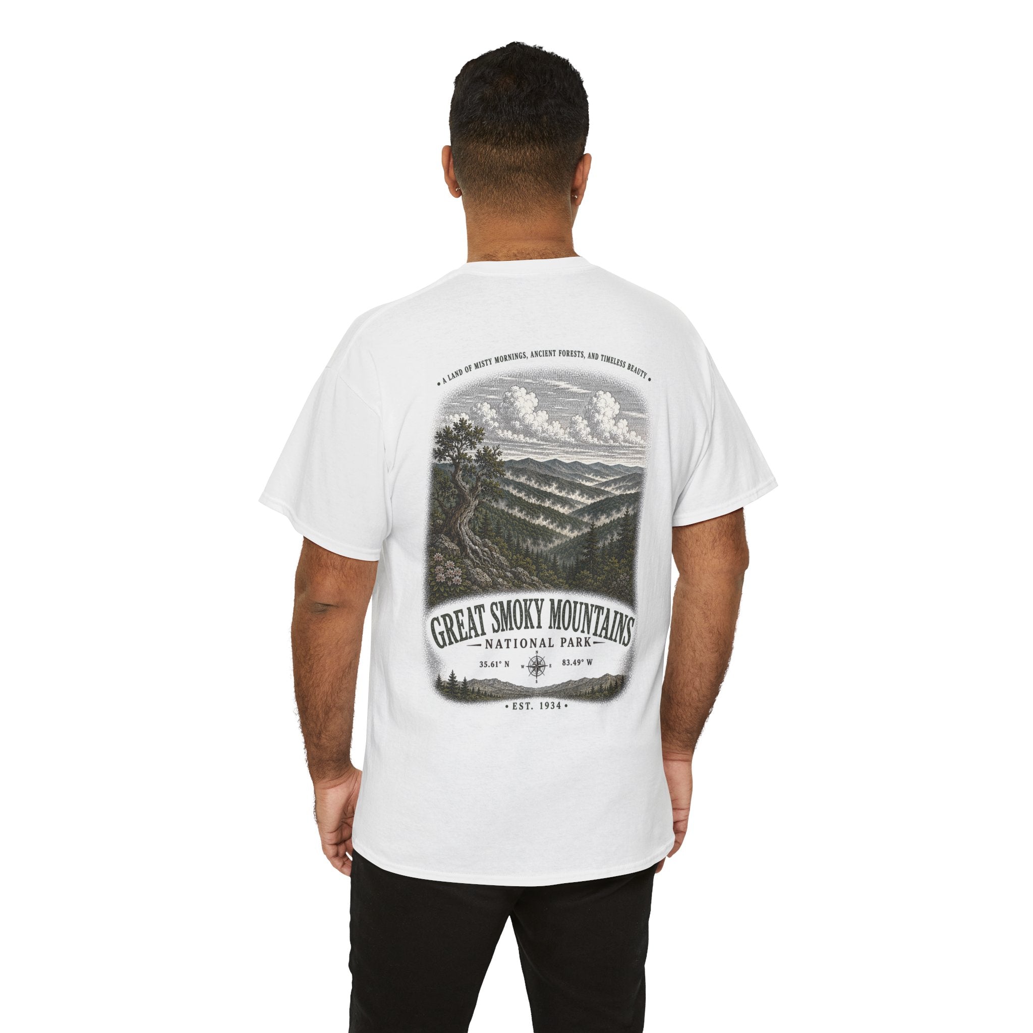 Great Smoky Mountains National Park Scenic Mountain Landscape T-Shirt
