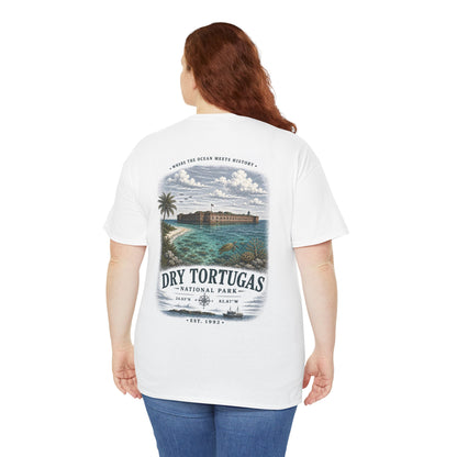 Dry Tortugas National Park Scenic Vintage Beach Landscape T‑Shirt