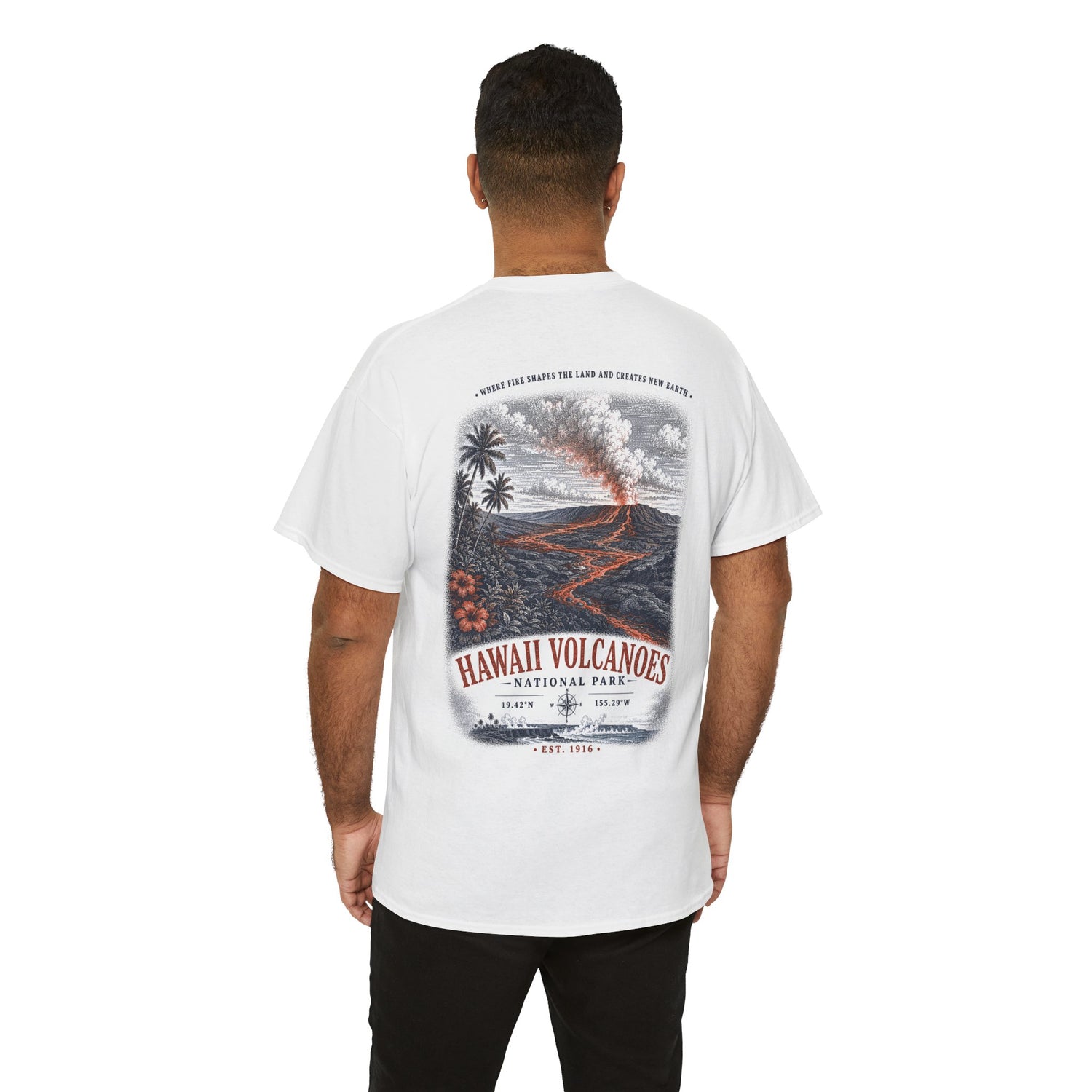 Hawaii Volcanoes National Park Scenic Volcanic Landscape T-Shirt