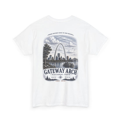 Gateway Arch National Park Scenic Skyline Landscape T-Shirt