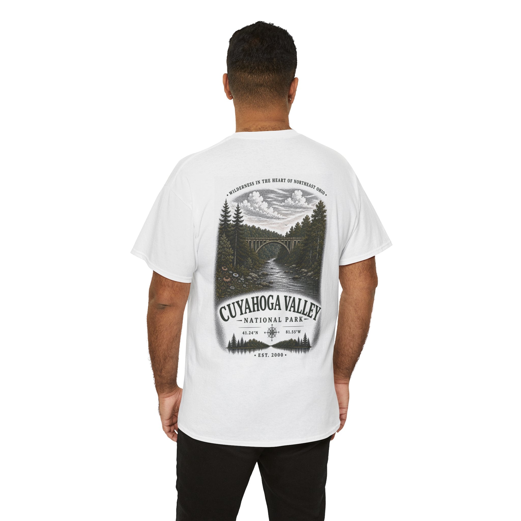 Cuyahoga Valley National Park Scenic River &amp; Forest Landscape T-Shirt