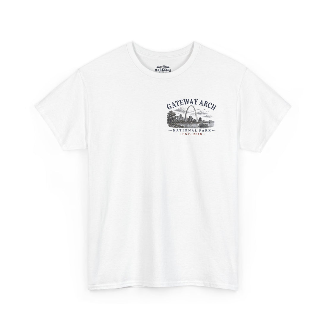 Gateway Arch National Park Scenic Skyline Landscape T-Shirt