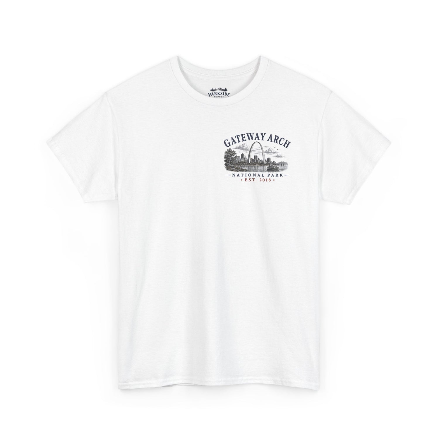 Gateway Arch National Park Scenic Skyline Landscape T-Shirt