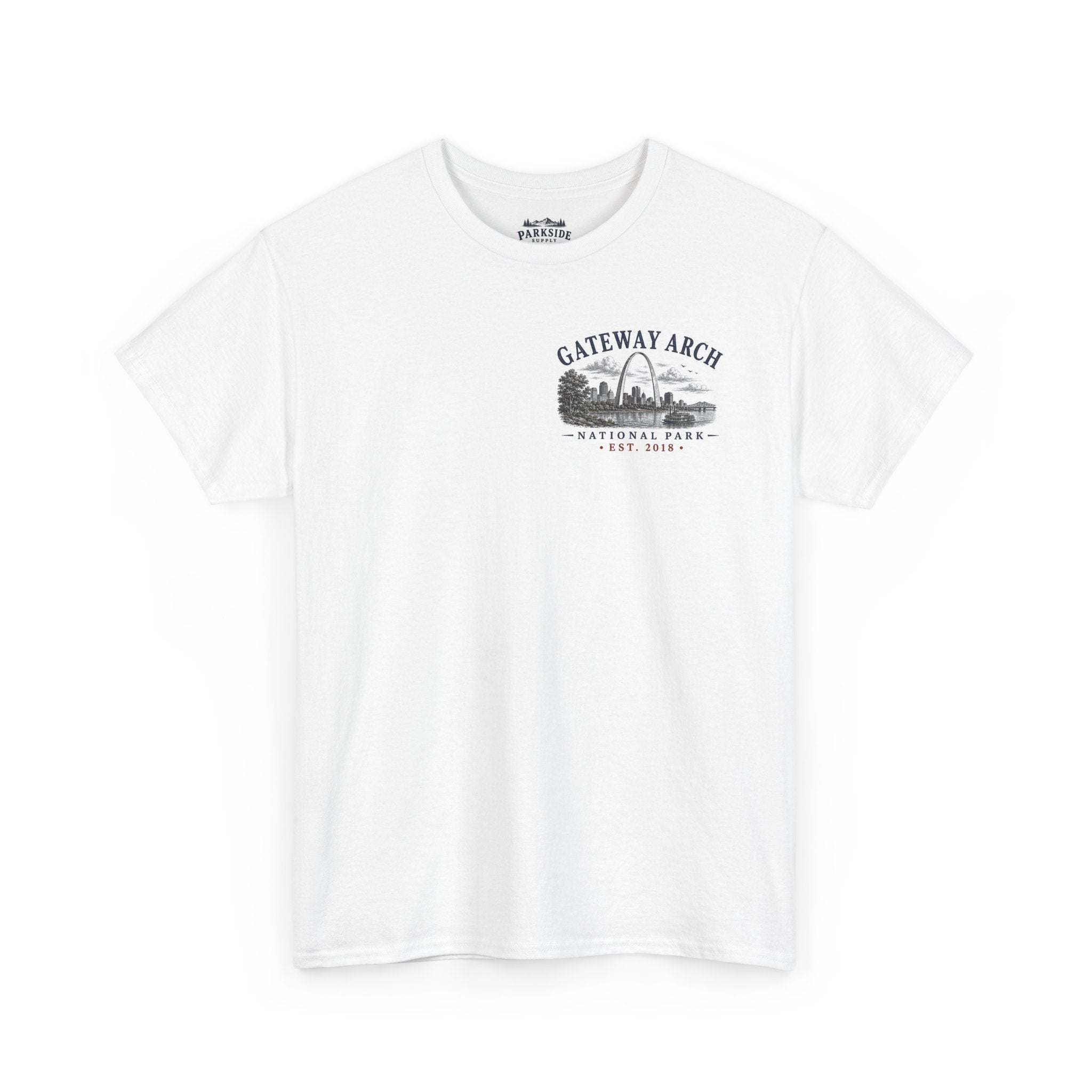 Gateway Arch National Park Scenic Skyline Landscape T-Shirt