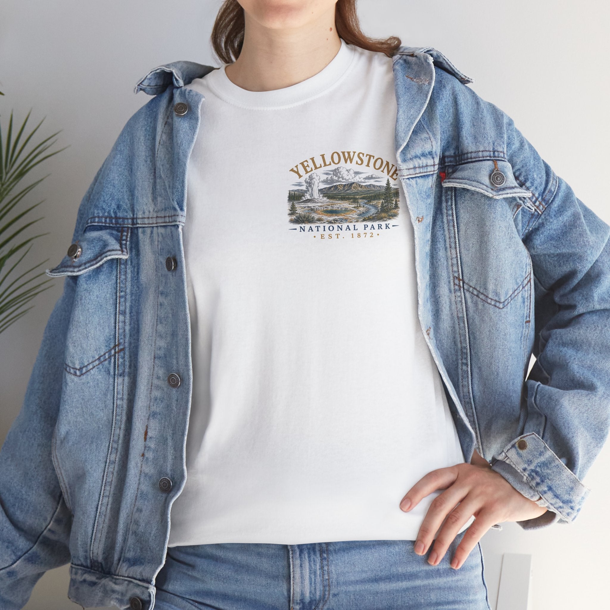 Yellowstone National Park Scenic Geyser Landscape T-Shirt