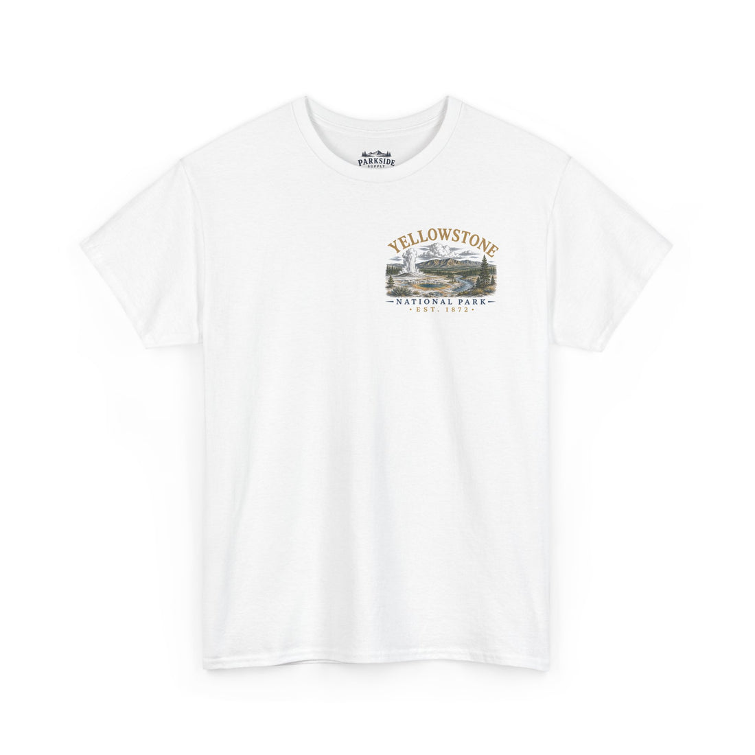 Yellowstone National Park Scenic Geyser Landscape T-Shirt
