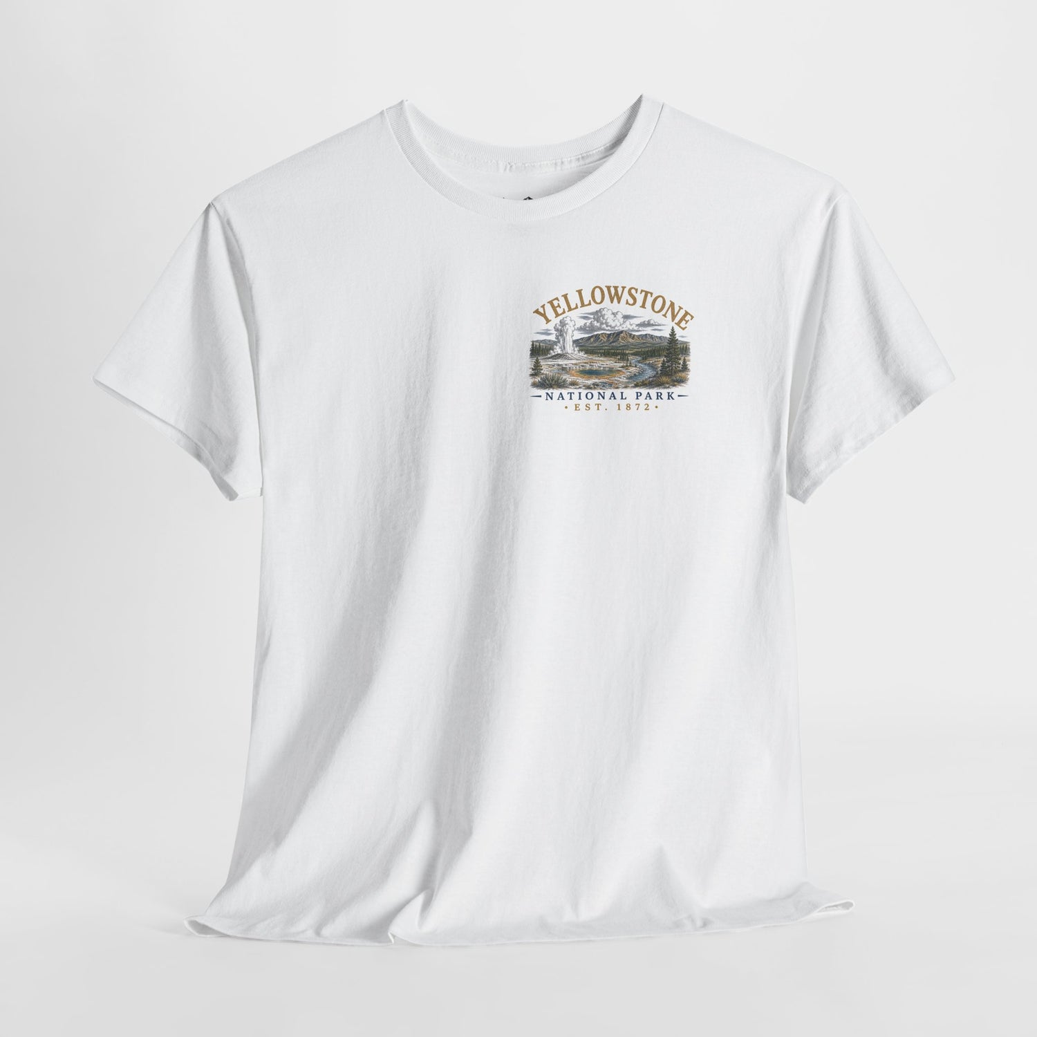 Yellowstone National Park Scenic Geyser Landscape T-Shirt