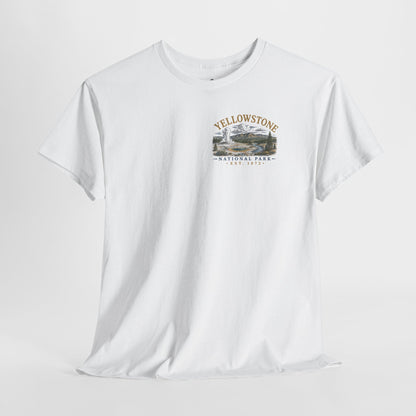 Yellowstone National Park Scenic Geyser Landscape T-Shirt