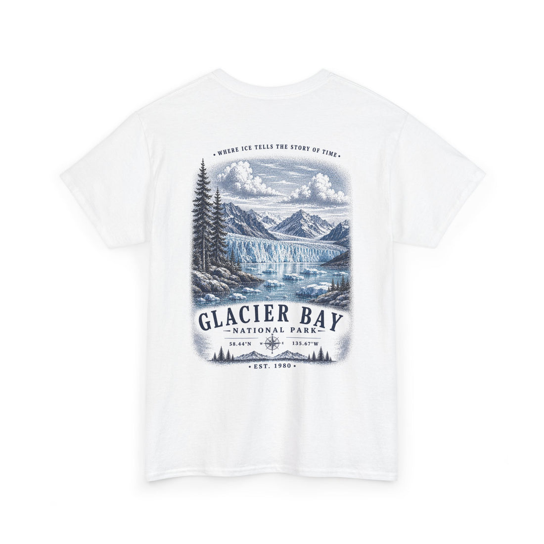Glacier Bay National Park Scenic Mountain Landscape T-Shirt