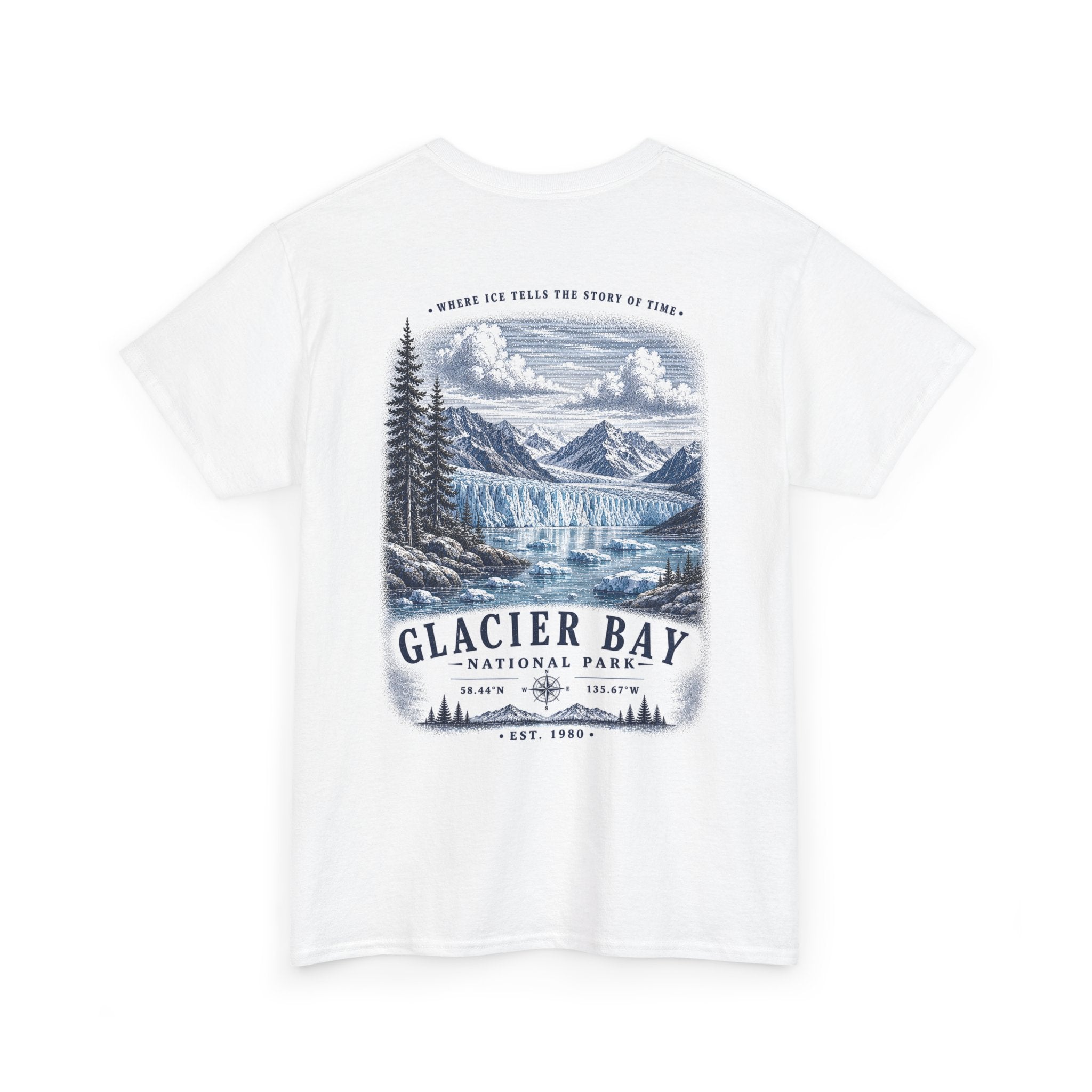 Glacier Bay National Park Scenic Mountain Landscape T-Shirt