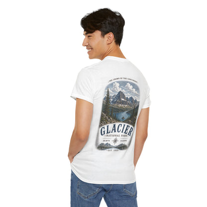 Glacier National Park Scenic Mountain Landscape T-Shirt