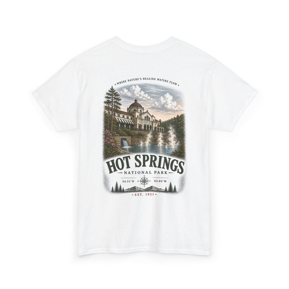 Hot Springs National Park Scenic Nature Landscape T-Shirt