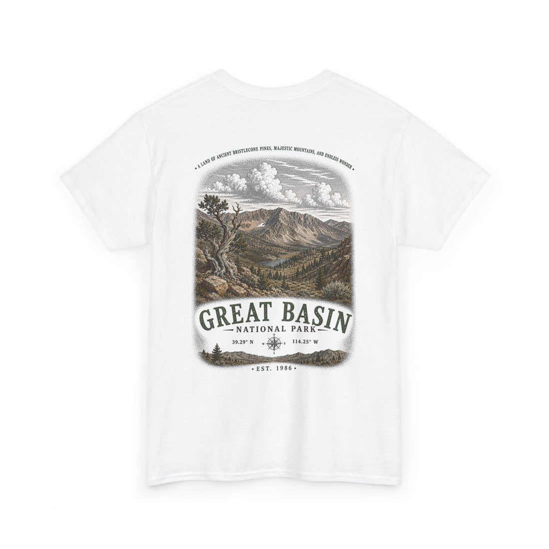 Great Basin National Park Scenic Mountain Landscape T-Shirt