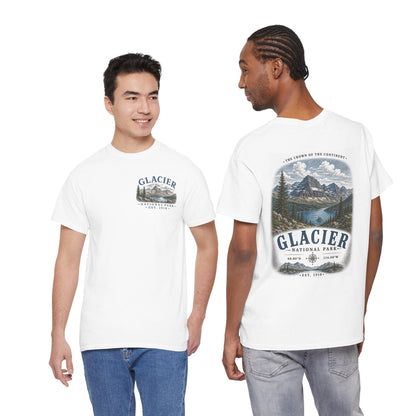 Glacier National Park Scenic Mountain Landscape T-Shirt