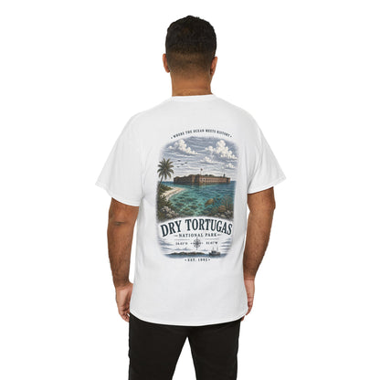 Dry Tortugas National Park Scenic Vintage Beach Landscape T‑Shirt