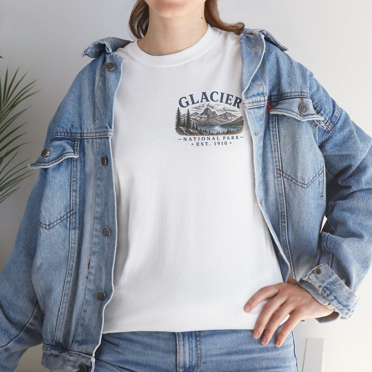 Glacier National Park Scenic Mountain Landscape T-Shirt