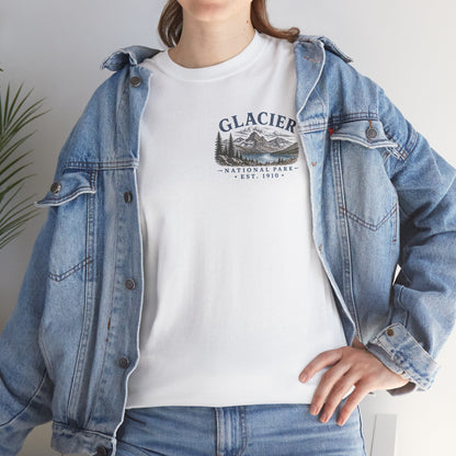 Glacier National Park Scenic Mountain Landscape T-Shirt