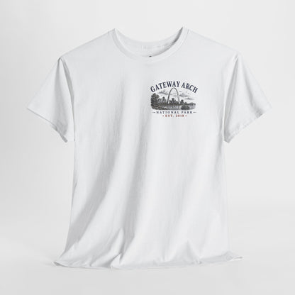 Gateway Arch National Park Scenic Skyline Landscape T-Shirt