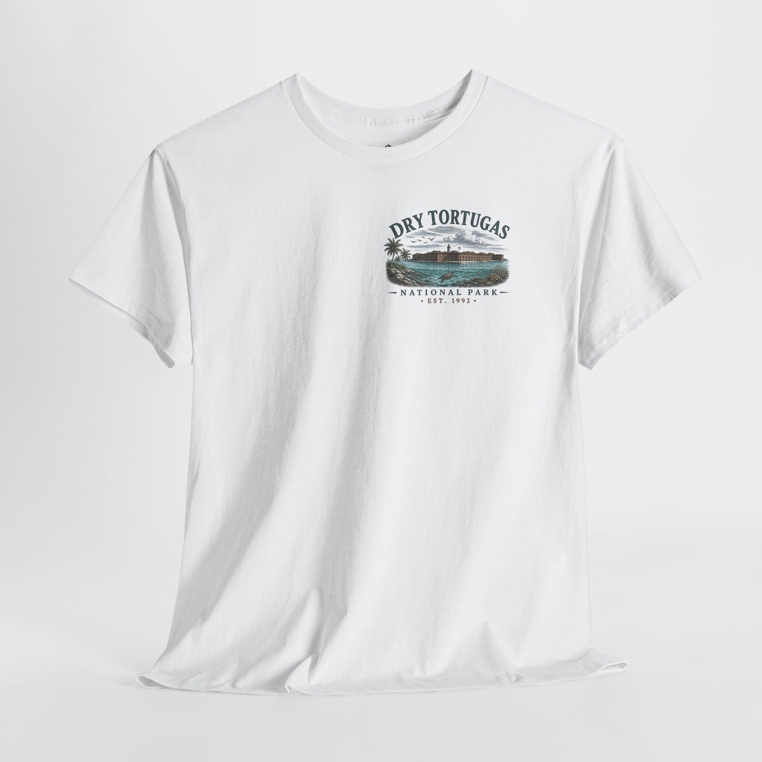 Dry Tortugas National Park Scenic Vintage Beach Landscape T‑Shirt