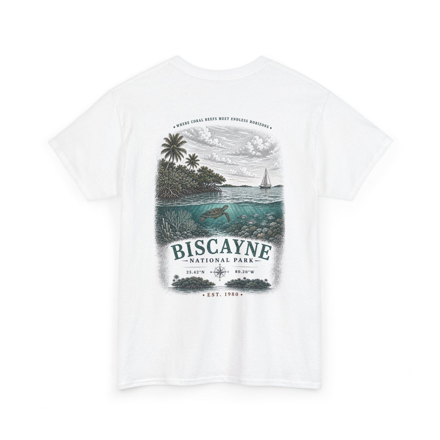Biscayne National Park Scenic Coastal Ocean Landscape T-Shirt