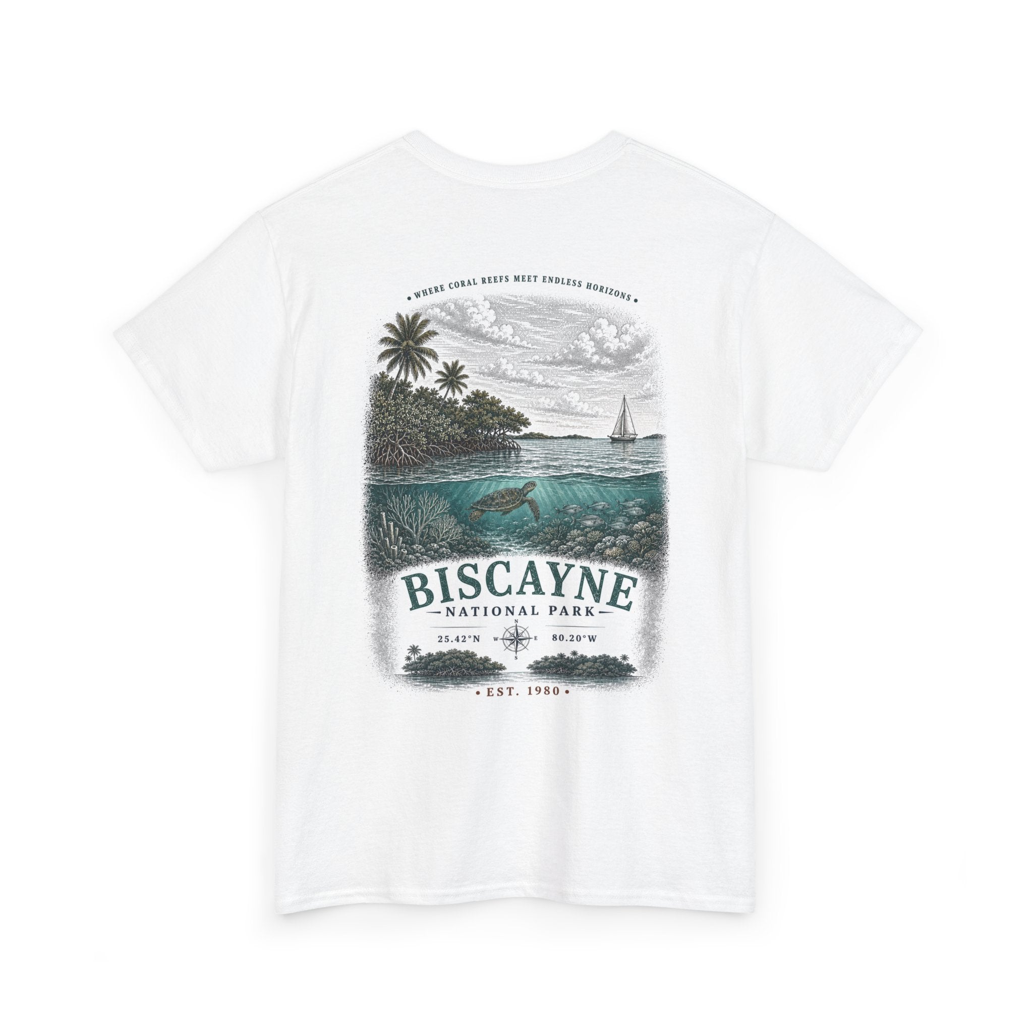 Biscayne National Park Scenic Coastal Ocean Landscape T-Shirt