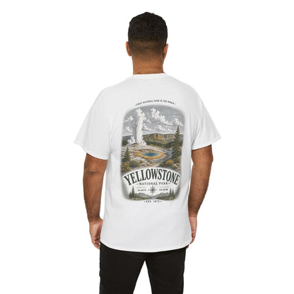 Yellowstone National Park Scenic Geyser Landscape T-Shirt