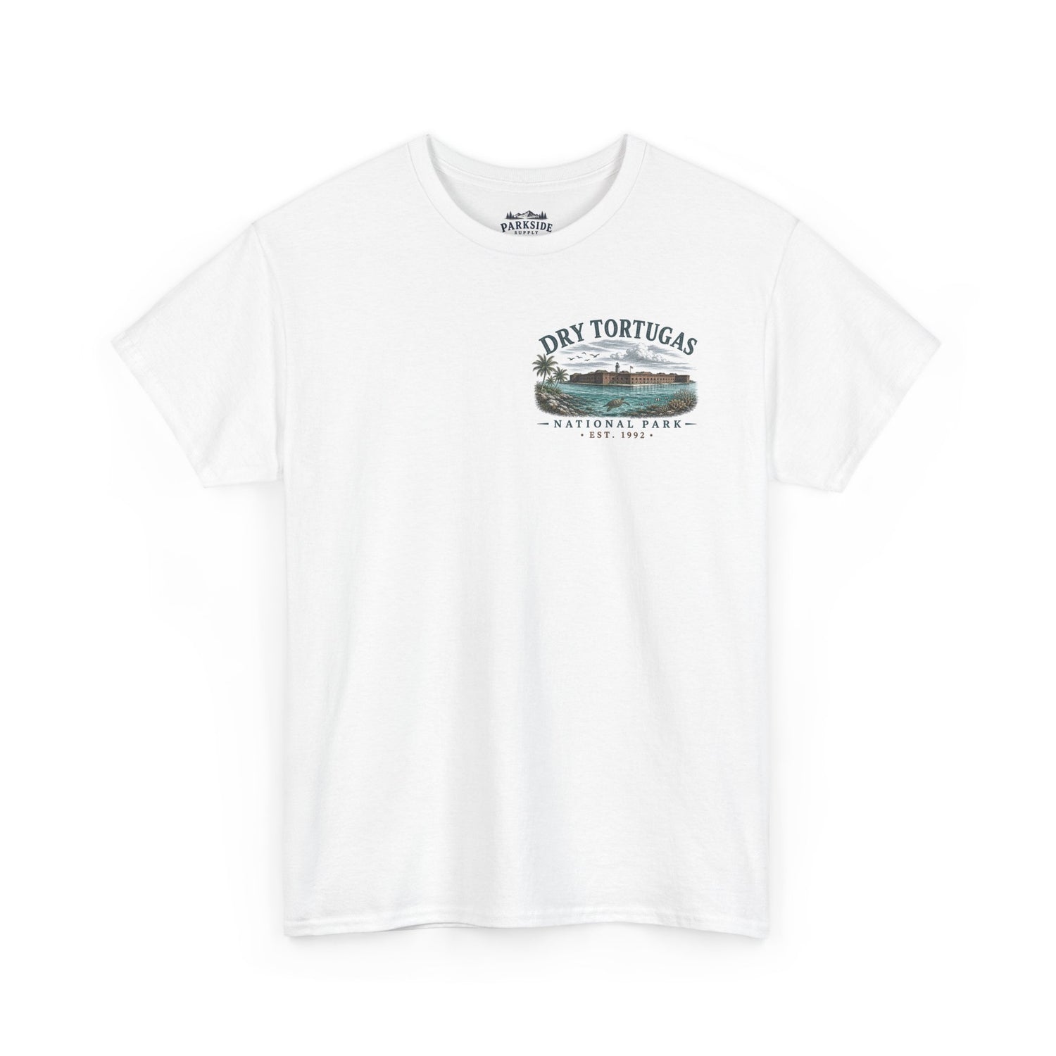 Dry Tortugas National Park Scenic Vintage Beach Landscape T‑Shirt