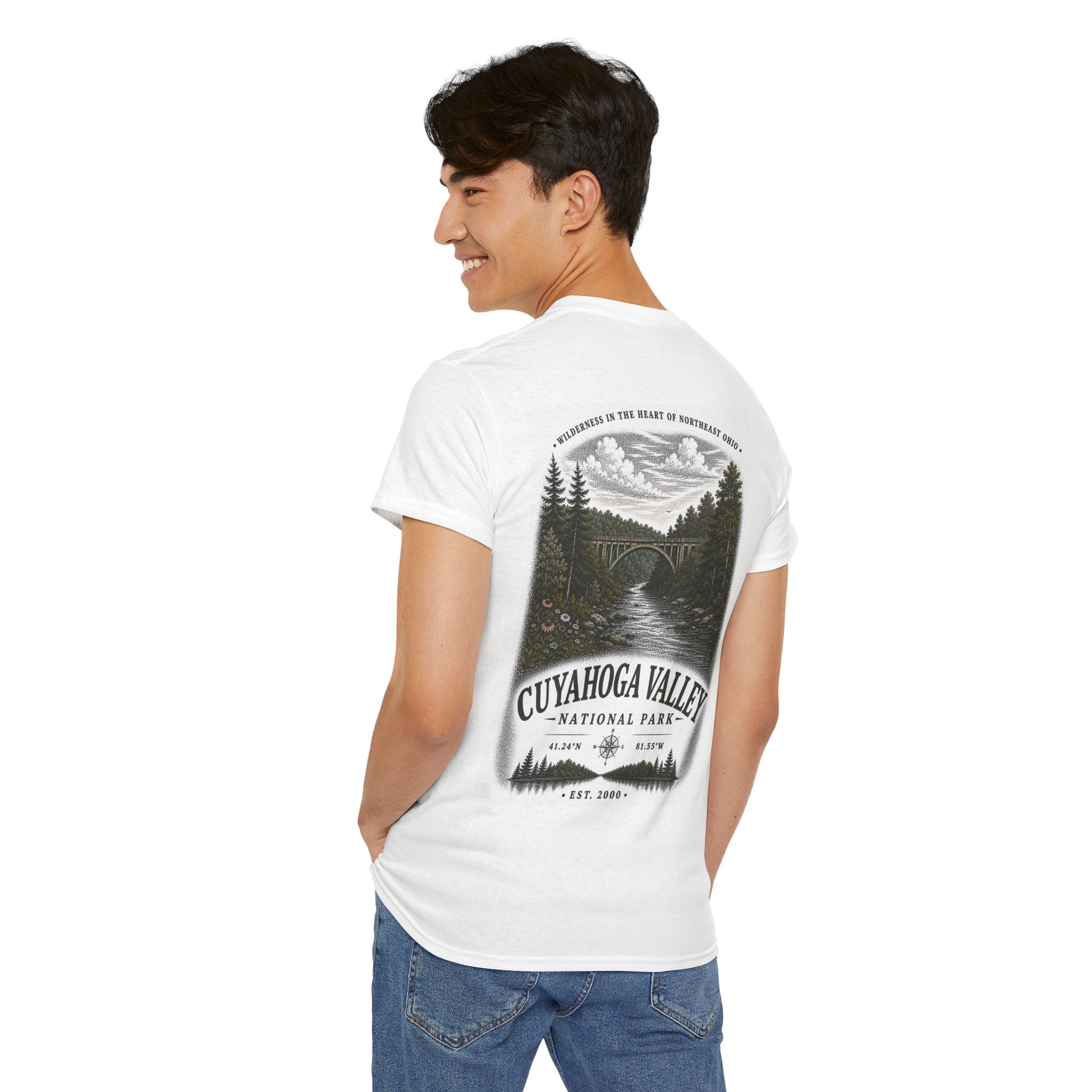 Cuyahoga Valley National Park Scenic River &amp; Forest Landscape T-Shirt