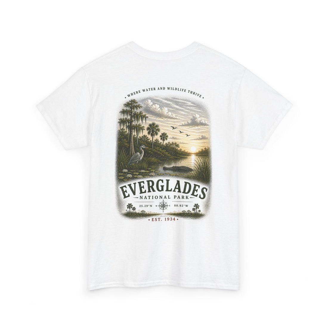 Everglades National Park Scenic Sunset Landscape T-Shirt