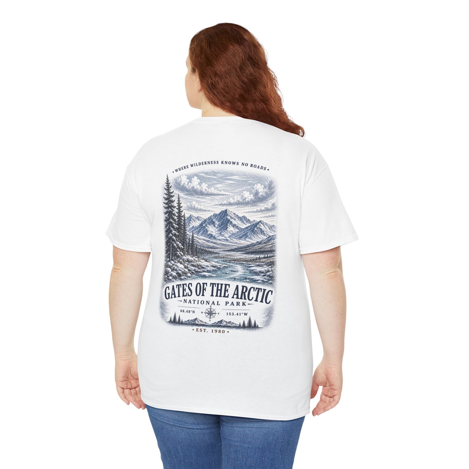 Gates of the Arctic National Park Scenic Mountain Landscape T-Shirt