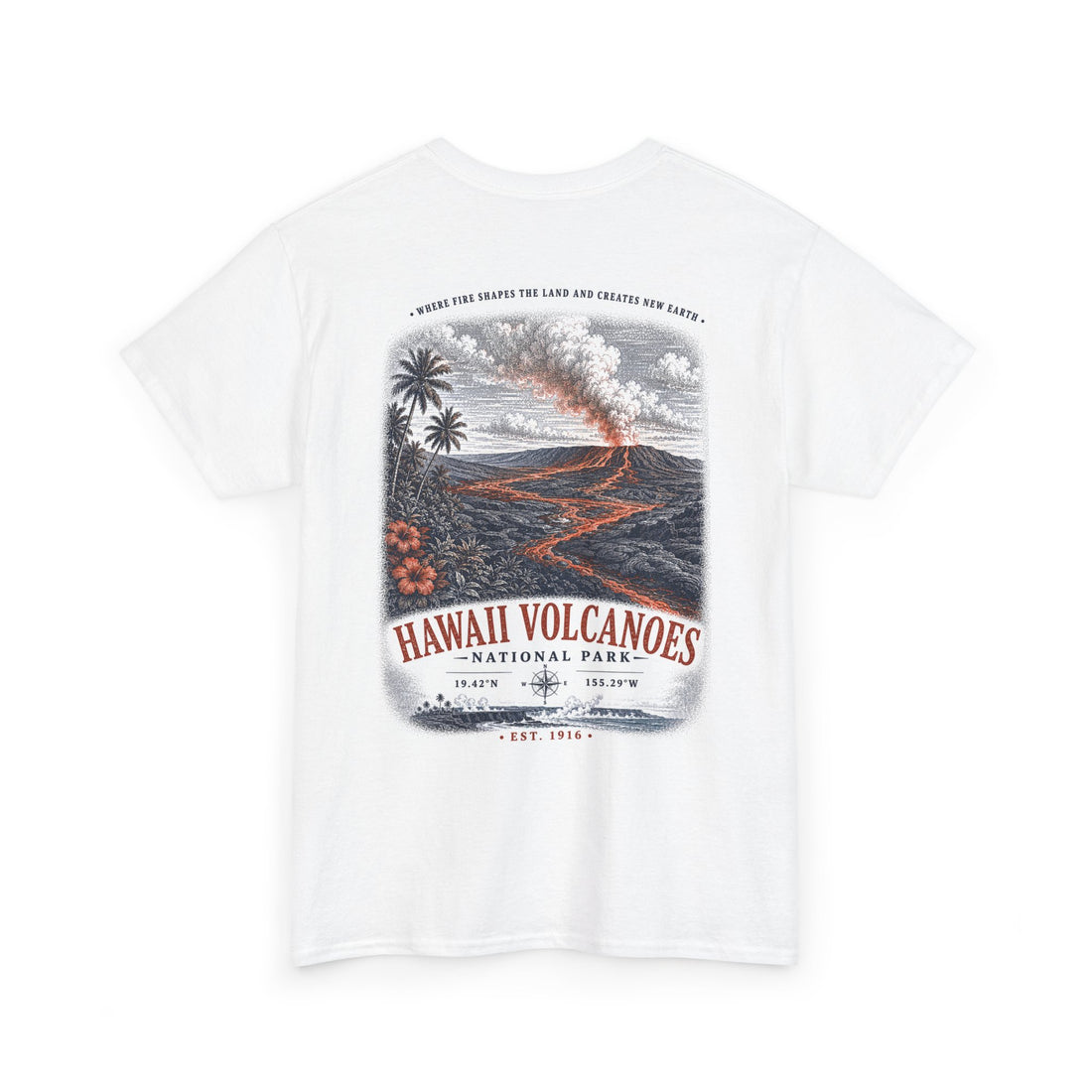 Hawaii Volcanoes National Park Scenic Volcanic Landscape T-Shirt