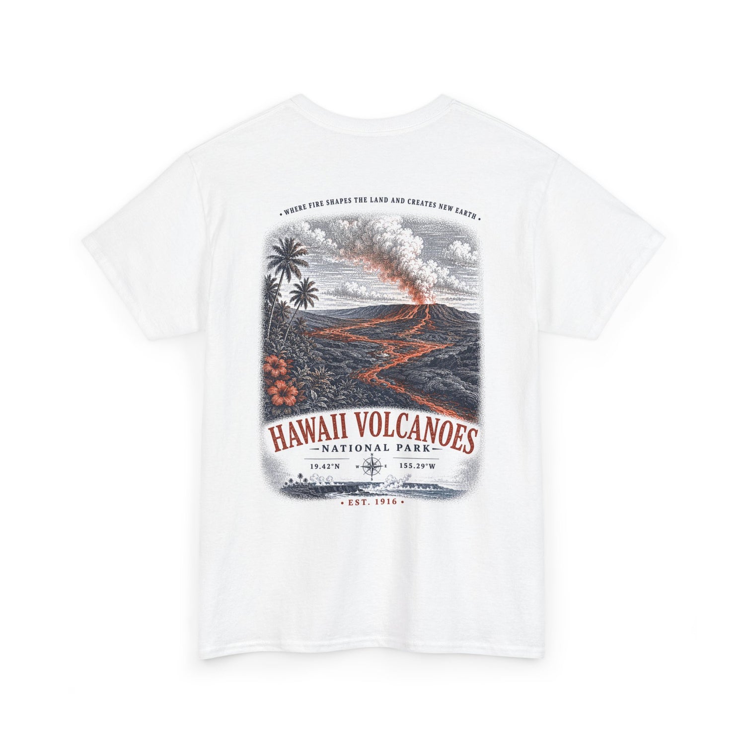 Hawaii Volcanoes National Park Scenic Volcanic Landscape T-Shirt
