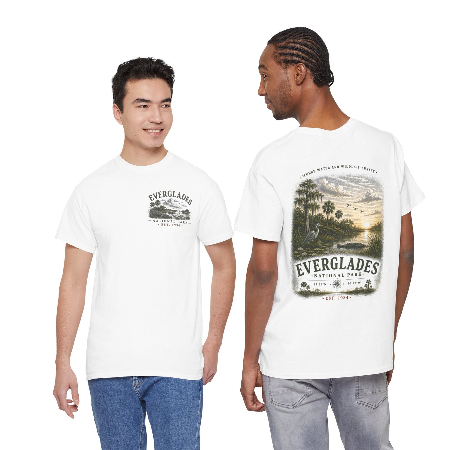 Everglades National Park Scenic Sunset Landscape T-Shirt