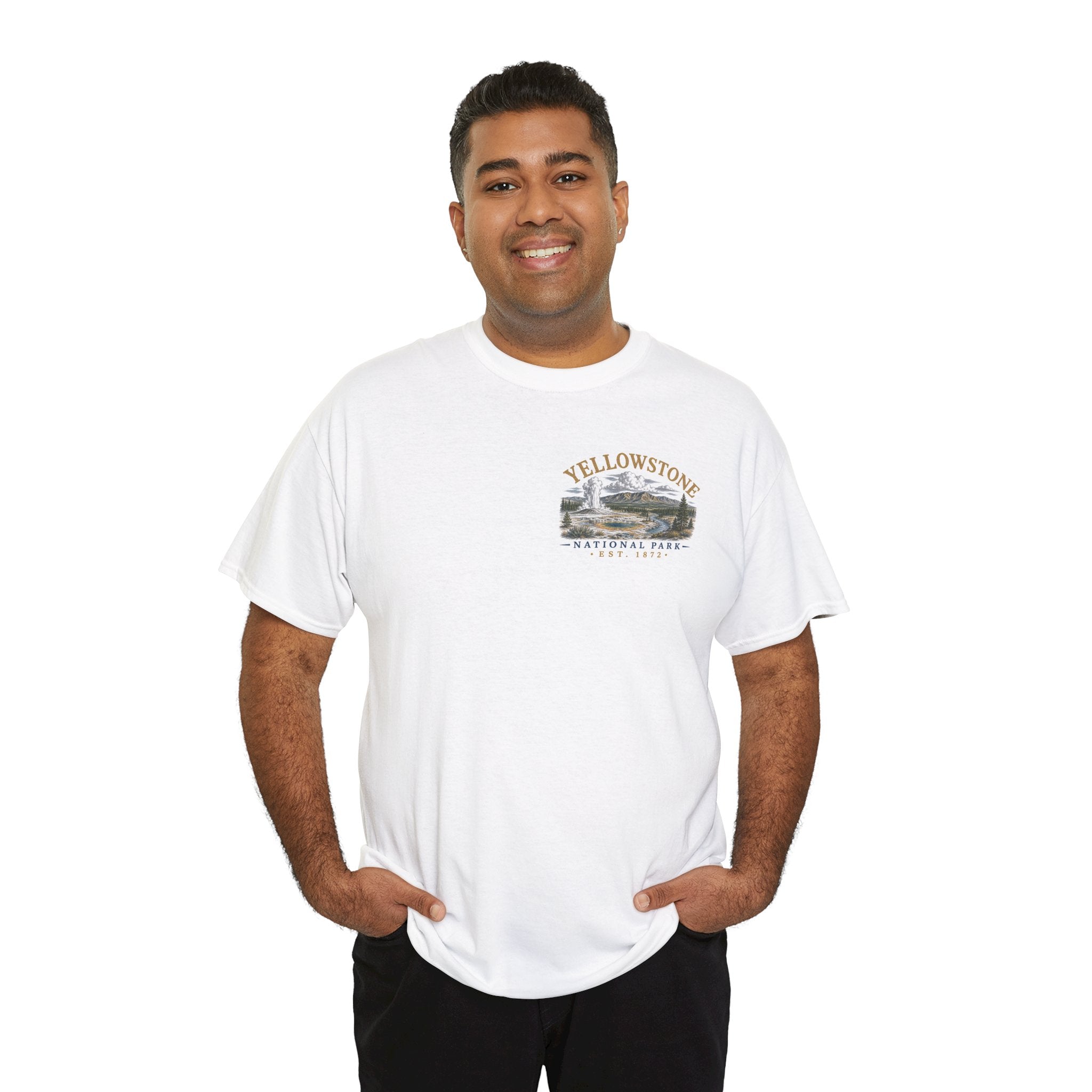 Yellowstone National Park Scenic Geyser Landscape T-Shirt