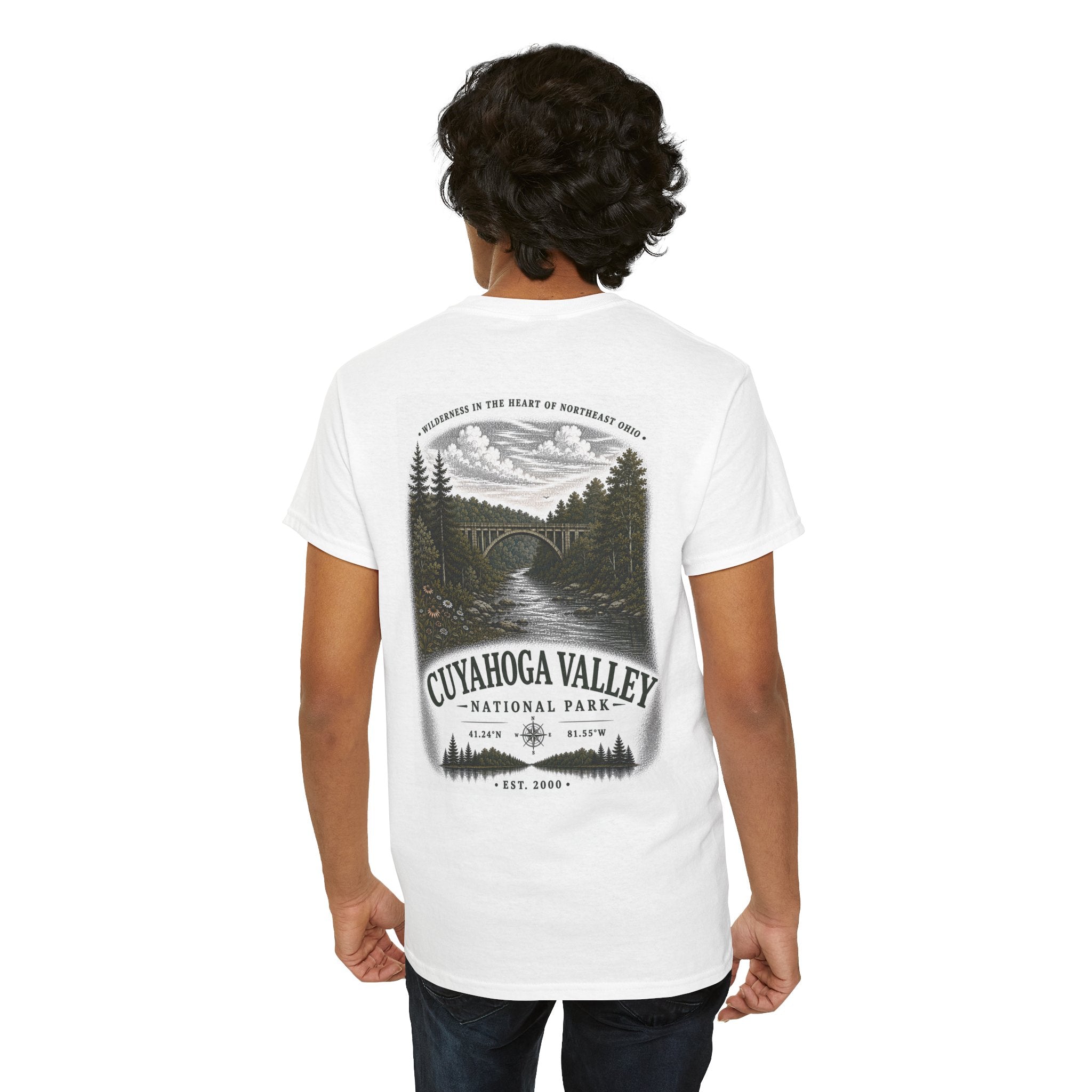 Cuyahoga Valley National Park Scenic River &amp; Forest Landscape T-Shirt