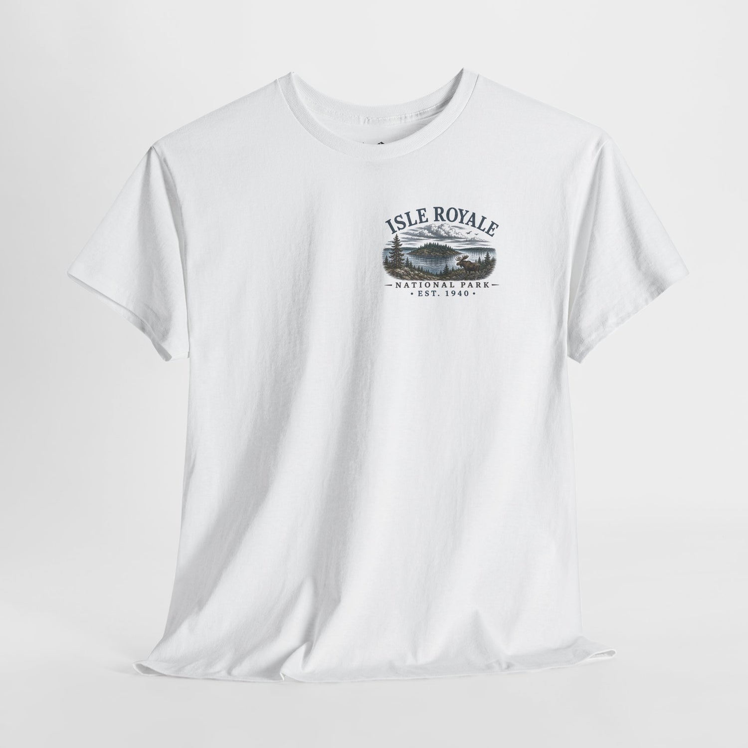 Isle Royale National Park Scenic Lake &amp; Forest Landscape T-Shirt