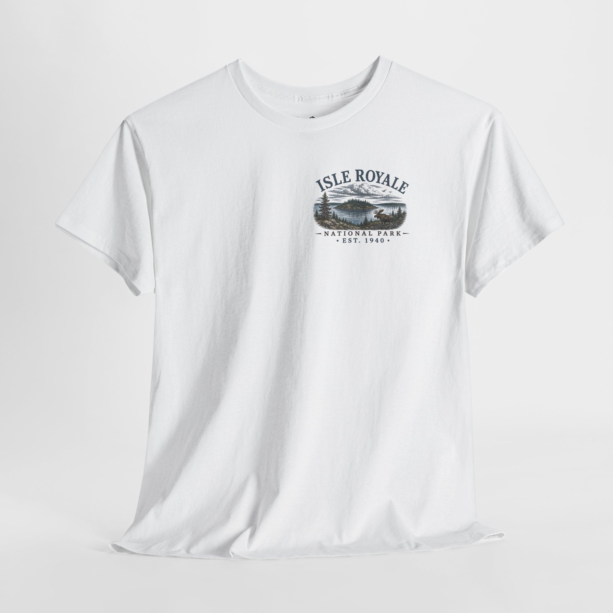 Isle Royale National Park Scenic Lake &amp; Forest Landscape T-Shirt