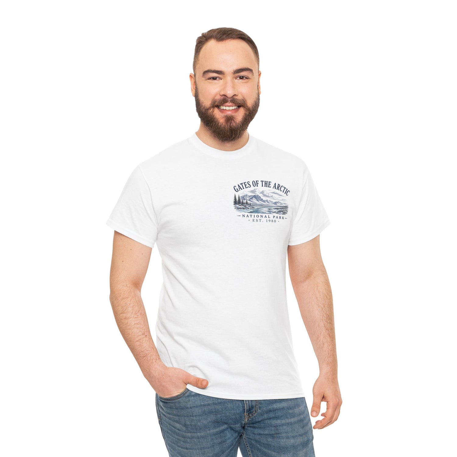 Gates of the Arctic National Park Scenic Mountain Landscape T-Shirt