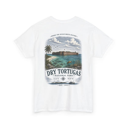 Dry Tortugas National Park Scenic Vintage Beach Landscape T‑Shirt