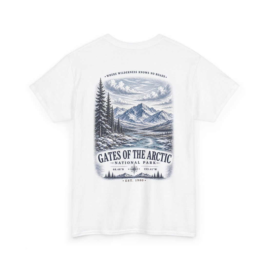 Gates of the Arctic National Park Scenic Mountain Landscape T-Shirt