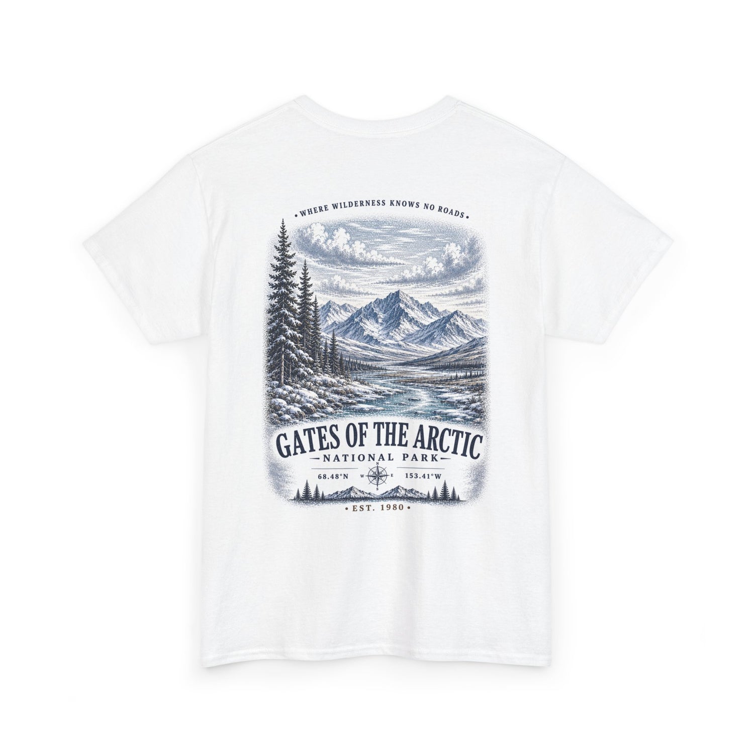 Gates of the Arctic National Park Scenic Mountain Landscape T-Shirt