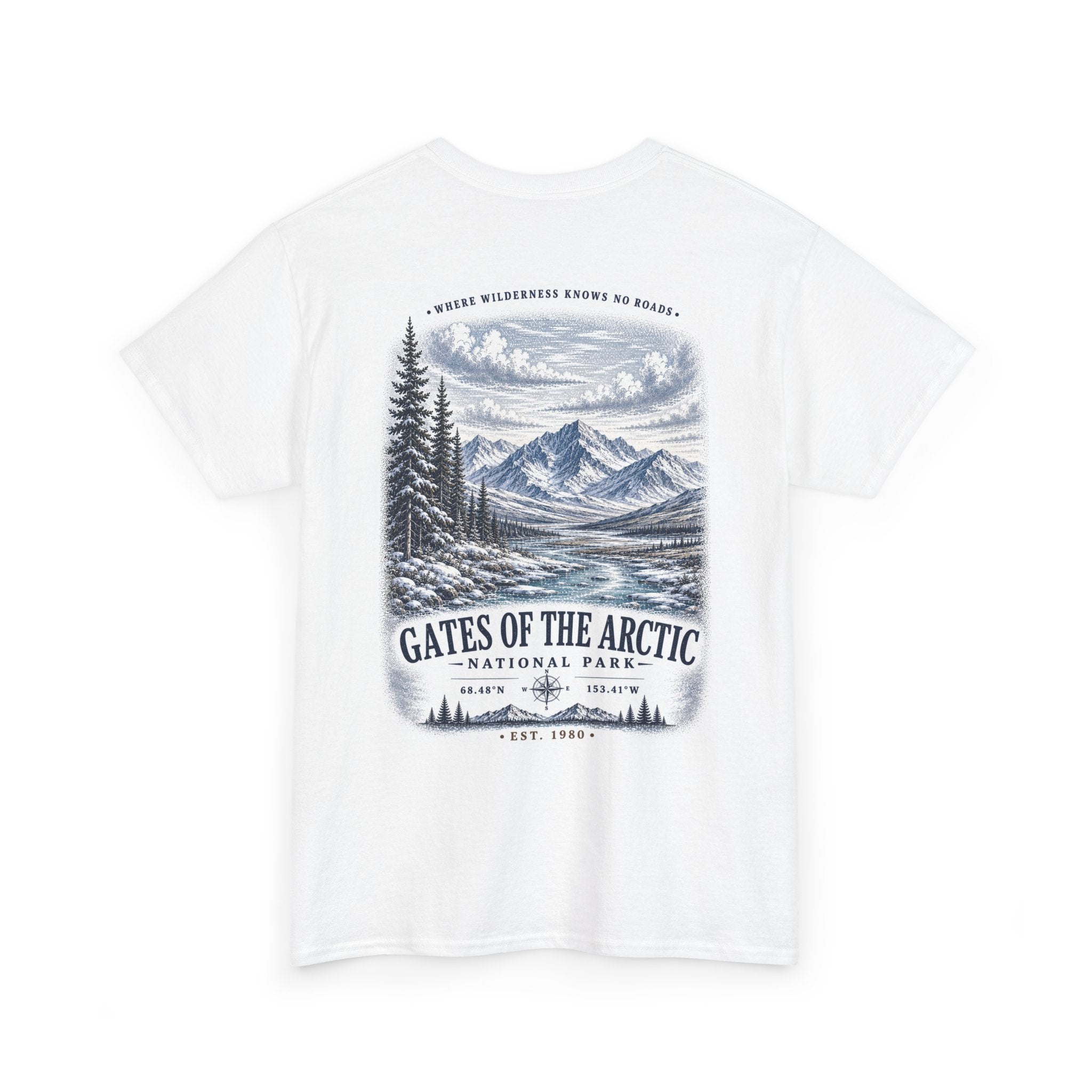 Gates of the Arctic National Park Scenic Mountain Landscape T-Shirt