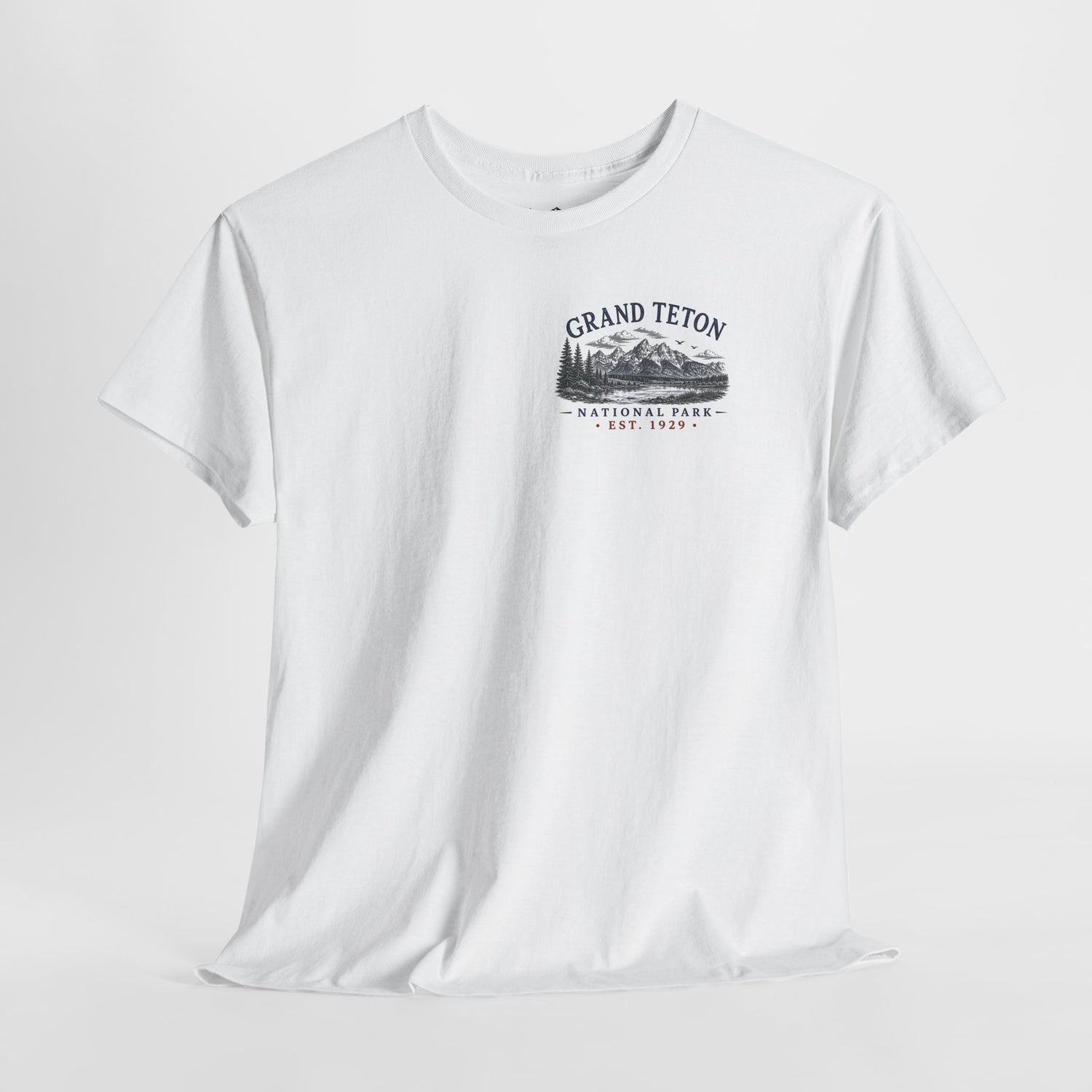 Grand Teton National Park Scenic Mountain &amp; Lake Landscape T-Shirt